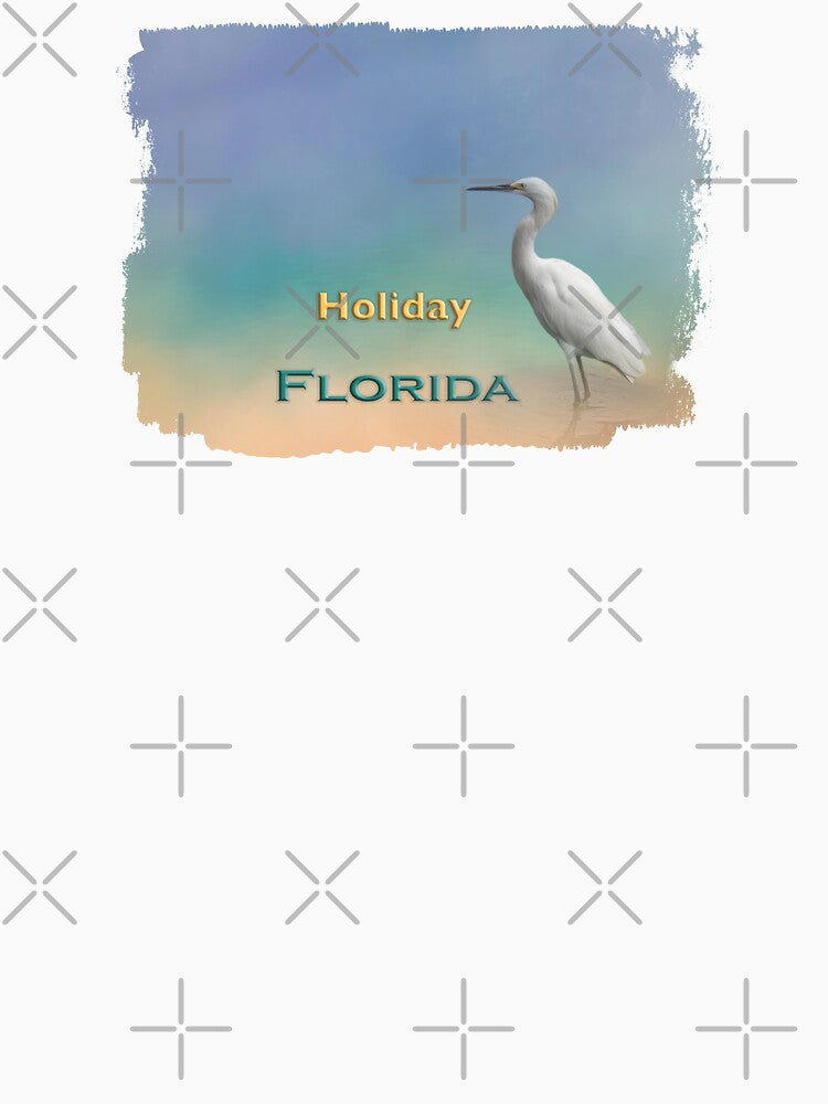 Egret Holiday FL by Elisabeth Lucas T-Shirts, Hoodie, Sweatshirt | BlankRebels.com (Image 3)