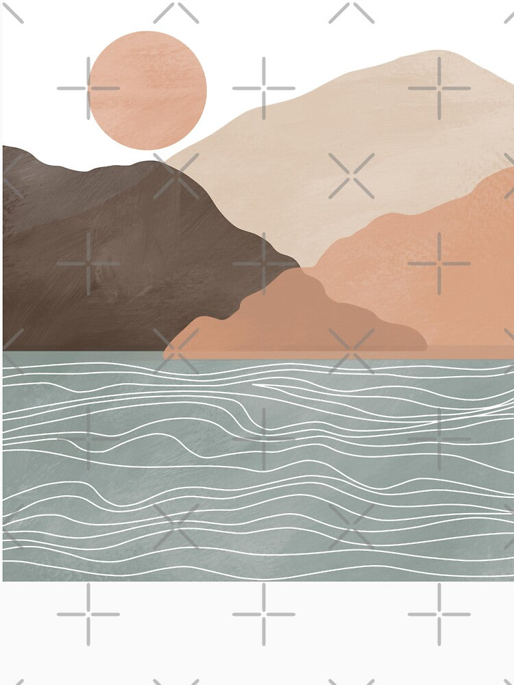abstract Mountain Lake by StudioArtNew T-Shirts, Hoodie, Sweatshirt | BlankRebels.com (Image 3)