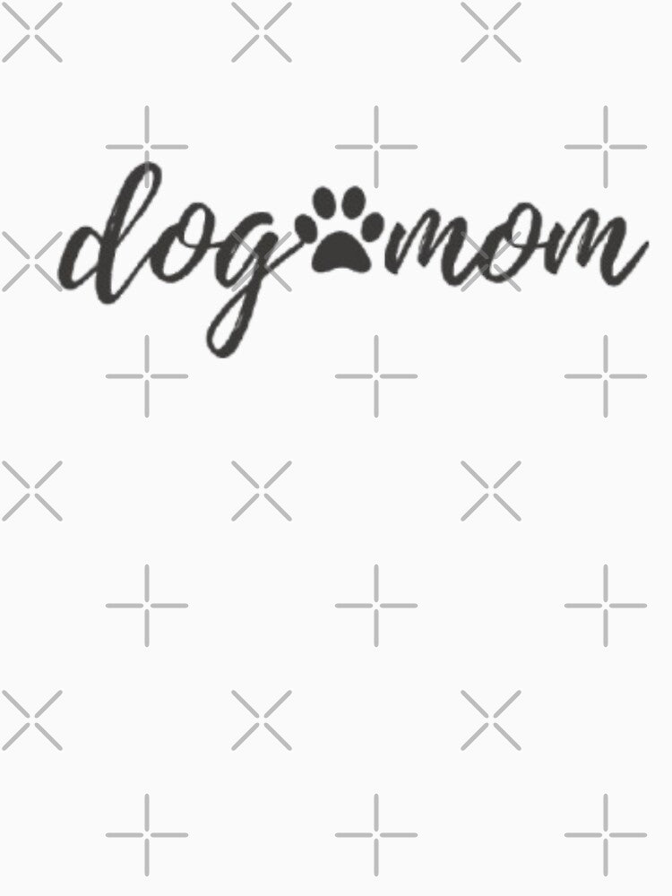Dog Mom Paw Print Typography – Cute Dog Lover Design for Pet Mothers by Sanika arts