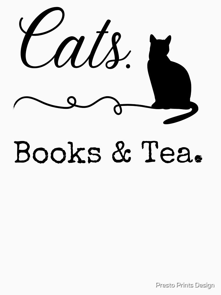 Cats Books & Tea | Bookworm by Presto Prints Design T-Shirts, Hoodie, Sweatshirt | BlankRebels.com (Image 3)