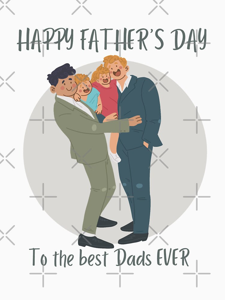 HAPPY FATHERS DAY Gay Couple ( same sex couple)  Card by JosTees96 T-Shirts, Hoodie, Sweatshirt | BlankRebels.com (Image 3)