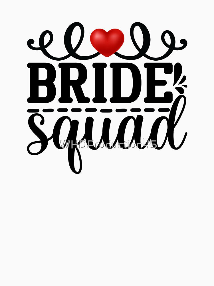 Bride Squad | Bridal Party Matching Outfit | Bachelorette Shirts & Gifts by WHDProduction45 Hoodie, Sweatshirt (Image 3)