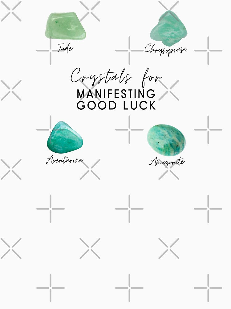 Crystals for Manifesting Good Luck by mooneko T-Shirts, Hoodie, Sweatshirt | BlankRebels.com (Image 3)
