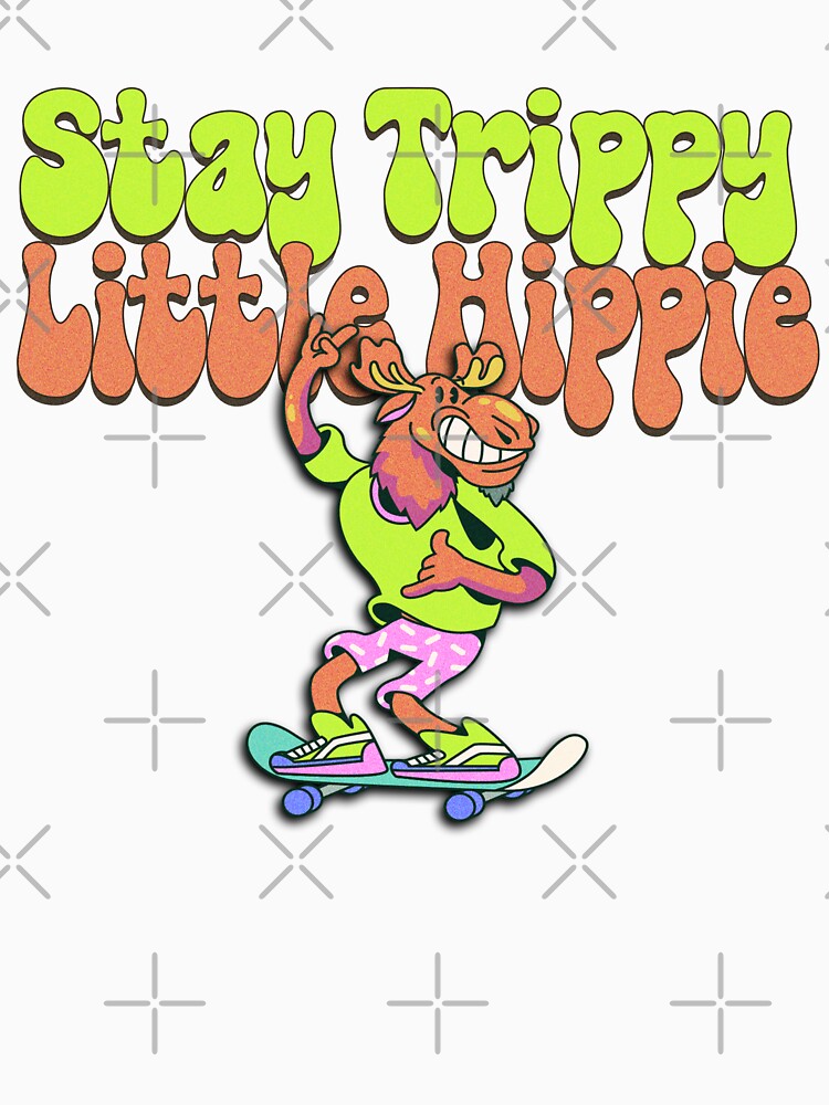Stay Trippy Little Hippie, Bohemian Skateboarder Vintage boho magic retro groovy Skateboard Lover by DjenShop... (Image 3)