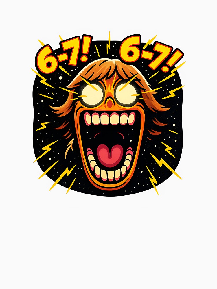 6-7 Meme Scream Face Funny Viral Internet T-Shirt by FurRealTees