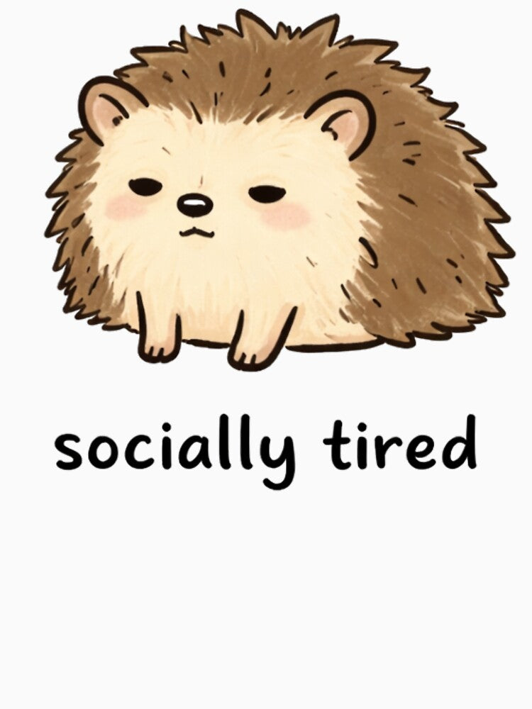 Mentally AFK Hedgehog Sticker by Przemsi40 T-Shirts, Hoodie, Sweatshirt | BlankRebels.com (Image 3)