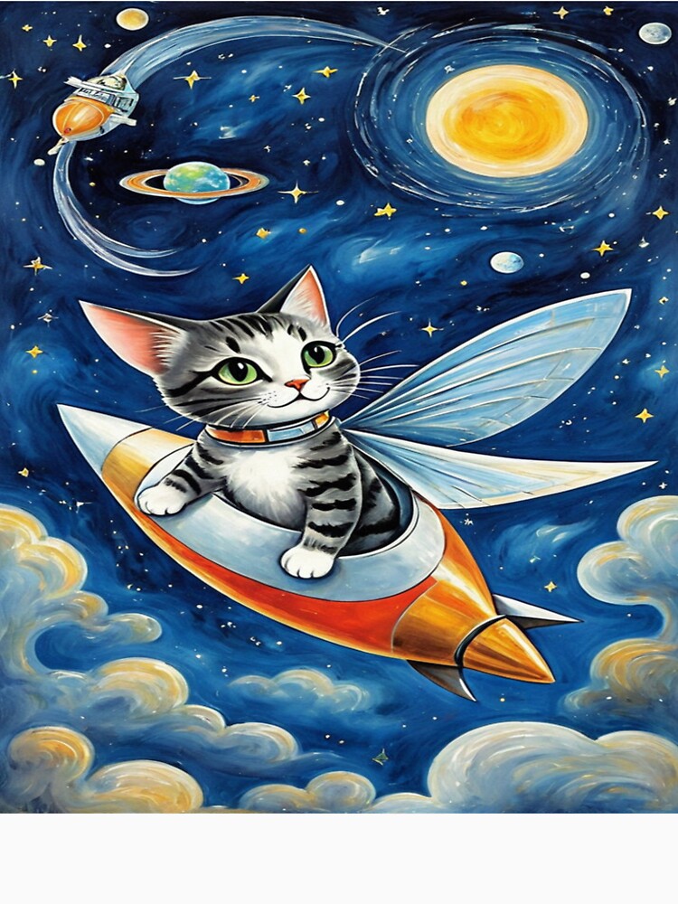 cat in space by saly55887 T-Shirts, Hoodie, Sweatshirt | BlankRebels.com (Image 2)