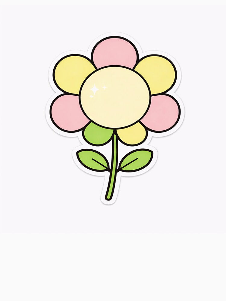 Cute Kawaii Line-Art Floral Design by ReallyArts90 T-Shirts, Hoodie, Sweatshirt | BlankRebels.com (Image 2)