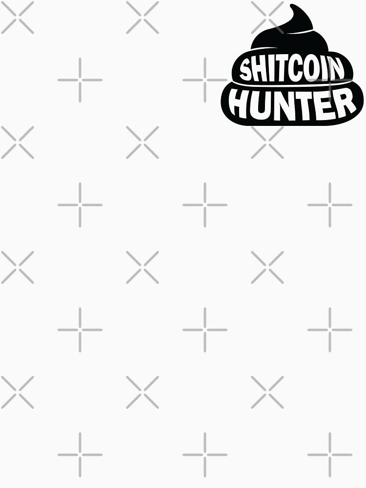 Shitcoin Hunter | Funny Crypto Meme T-Shirt by CryptoDressCode Hoodie, Sweatshirt | BlankRebels.com (Image 3)