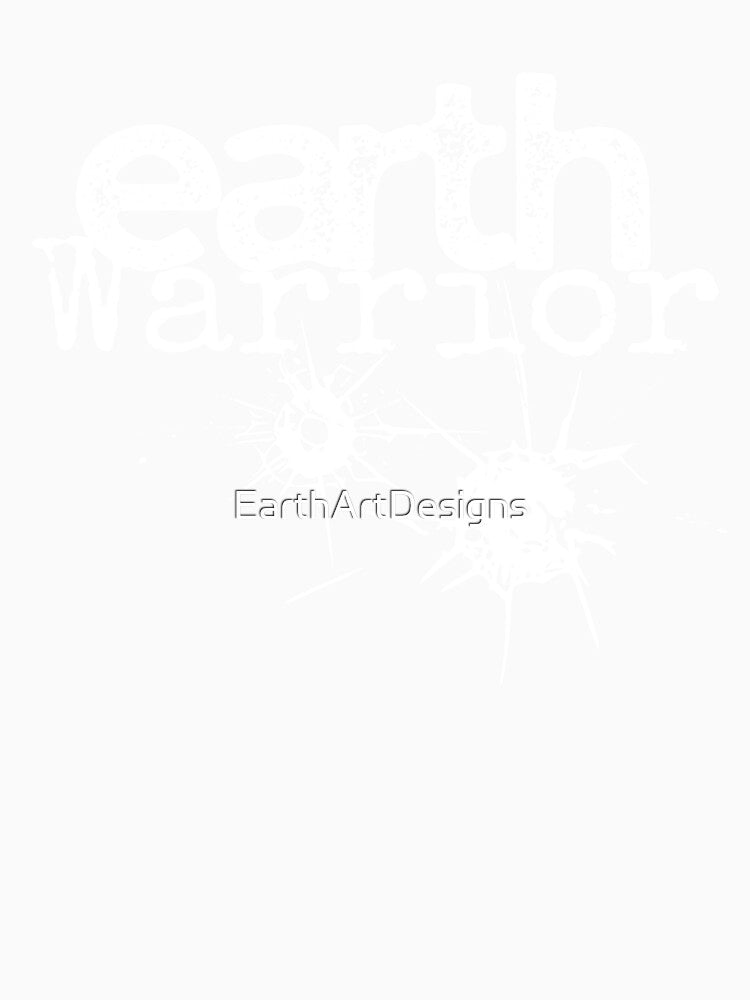 Earth Warrior Modern Grunge Text Design by EarthArtDesigns