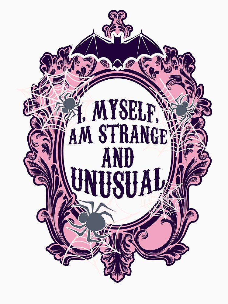 I Myself Am Strange And Unisual Mirror Funny Halloween by DNW-art T-Shirts, Hoodie, Sweatshirt | BlankRebels.com (Image 3)