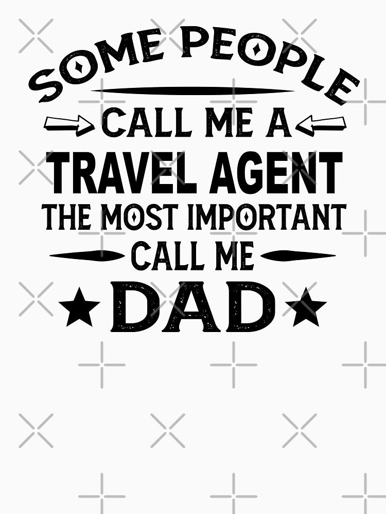 travel agent Father Dad T-shirt gift for father's Day travel agent Dad Father's Day, travel agent Dad Hudband... (Image 3)