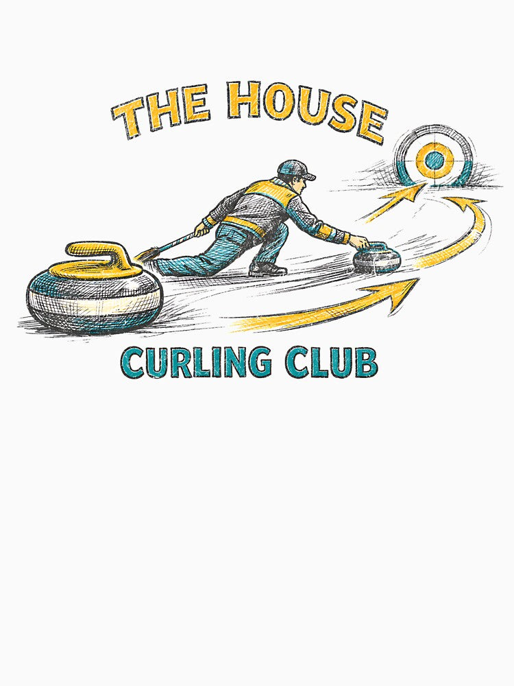 Vintage Curling Club 2026 - The House Retro Winter Sports by Tee Nook Hoodie, Sweatshirt | BlankRebels.com (Image 3)