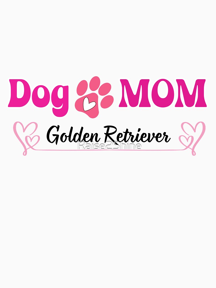 Dog Mom - Golden Retriever Retro Groove Design by Raise2Shine T-Shirts, Hoodie, Sweatshirt | BlankRebels.com (Image 3)