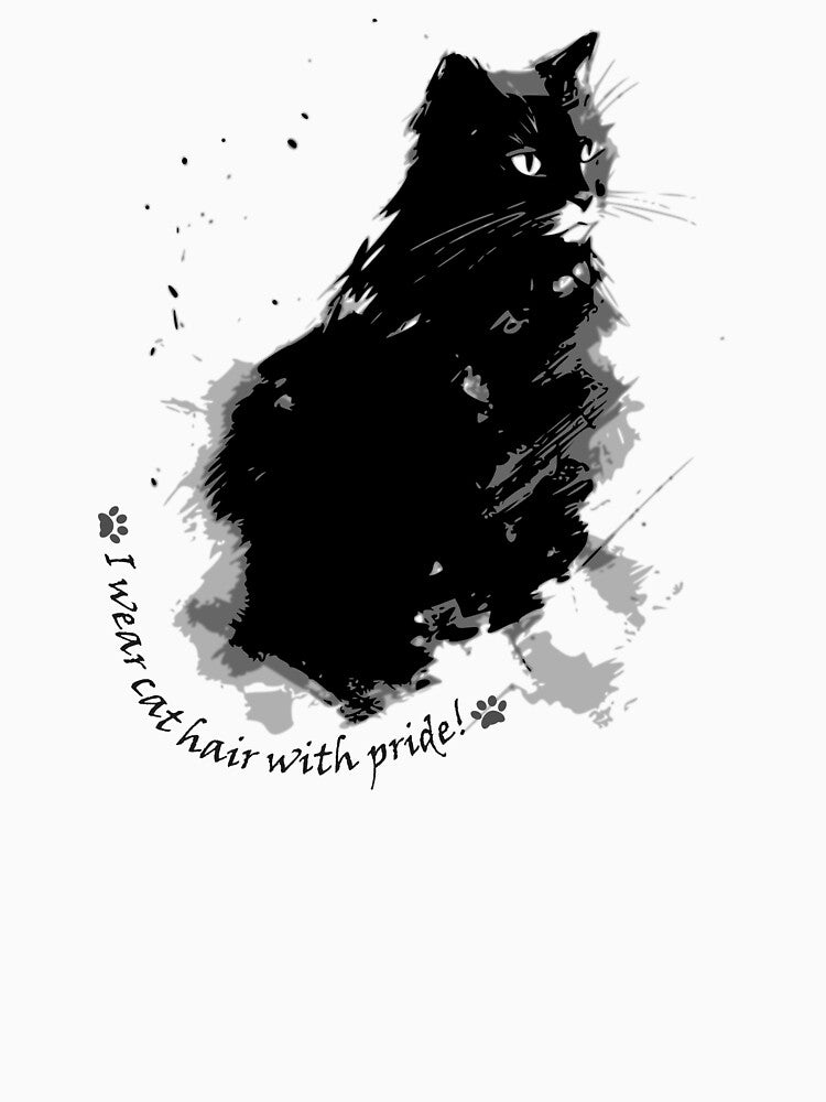 I wear cat hair with pride! Tshirt by LZenDesigns Hoodie, Sweatshirt | BlankRebels.com (Image 3)