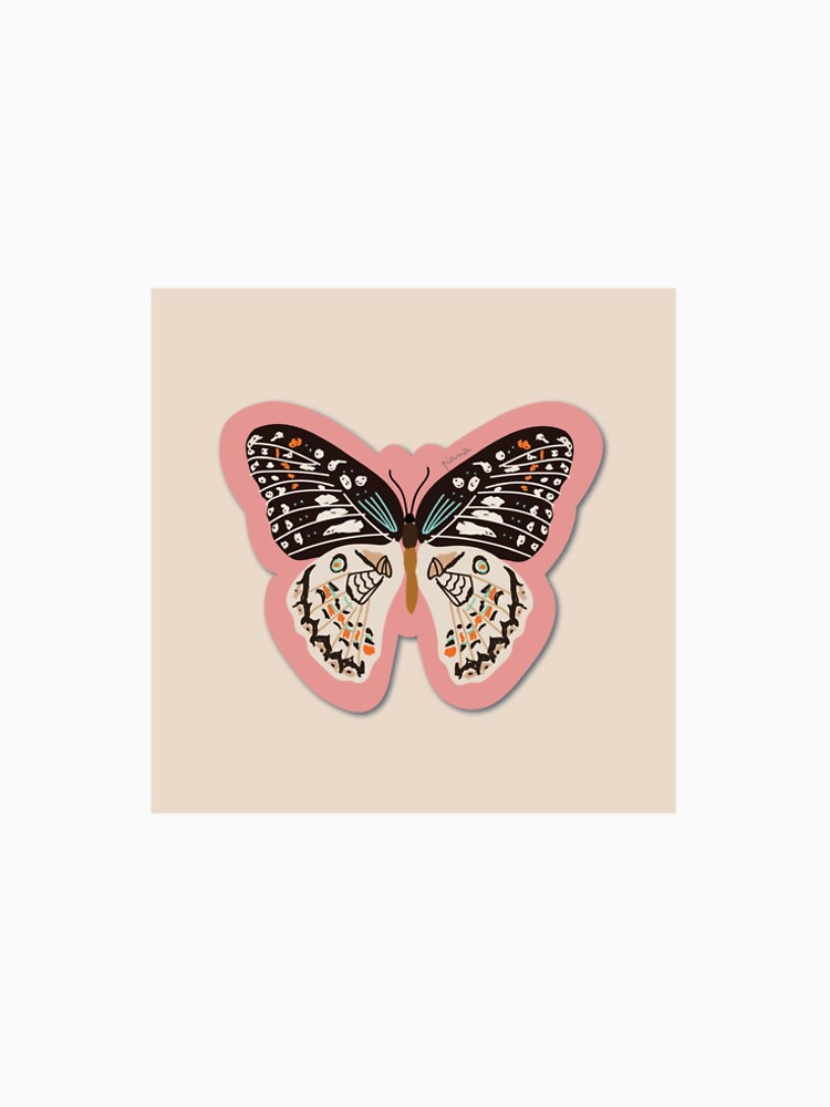 Cute butterfly hand drawn illustration in doodle style by Pianaart Shop T-Shirts, Hoodie, Sweatshirt (Image 2)