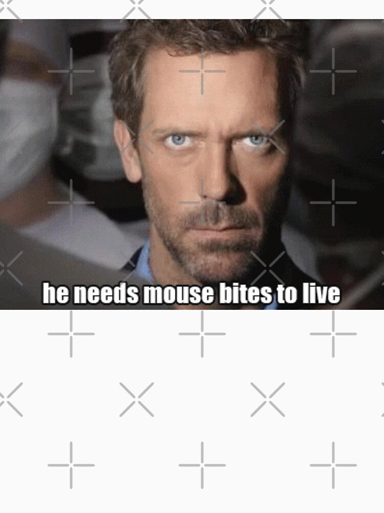 House MD - he needs mouse bites to live by grumpy-bunny T-Shirts, Hoodie, Sweatshirt | BlankRebels.com (Image 3)