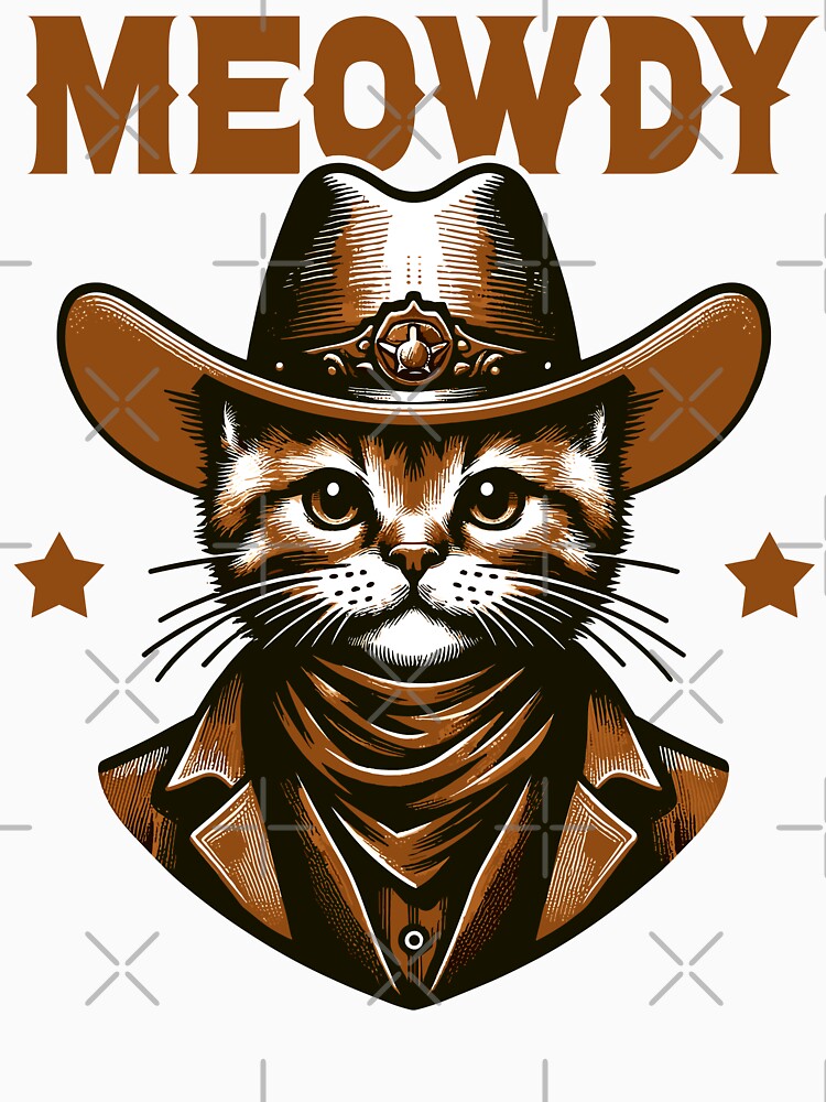 Meowdy Funny Cat Cowboy Western Vintage by MintedFresh T-Shirts, Hoodie, Sweatshirt | BlankRebels.com (Image 3)
