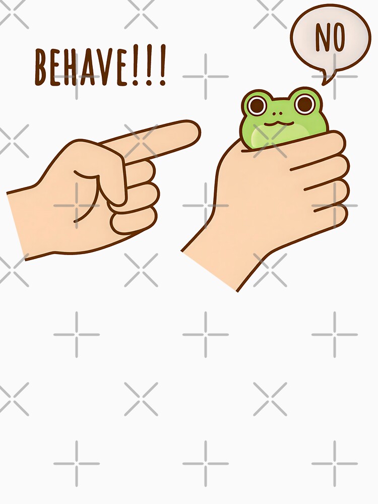 Dishonest Frog Funny Frog Meme Behave No Cartoon by gear-posters T-Shirts, Hoodie, Sweatshirt | BlankRebels.com (Image 3)