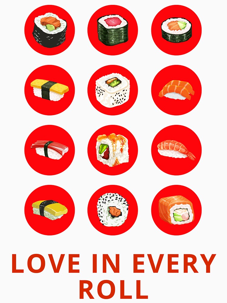 love sushi by spaceportal97 T-Shirts, Hoodie, Sweatshirt | BlankRebels.com (Image 3)