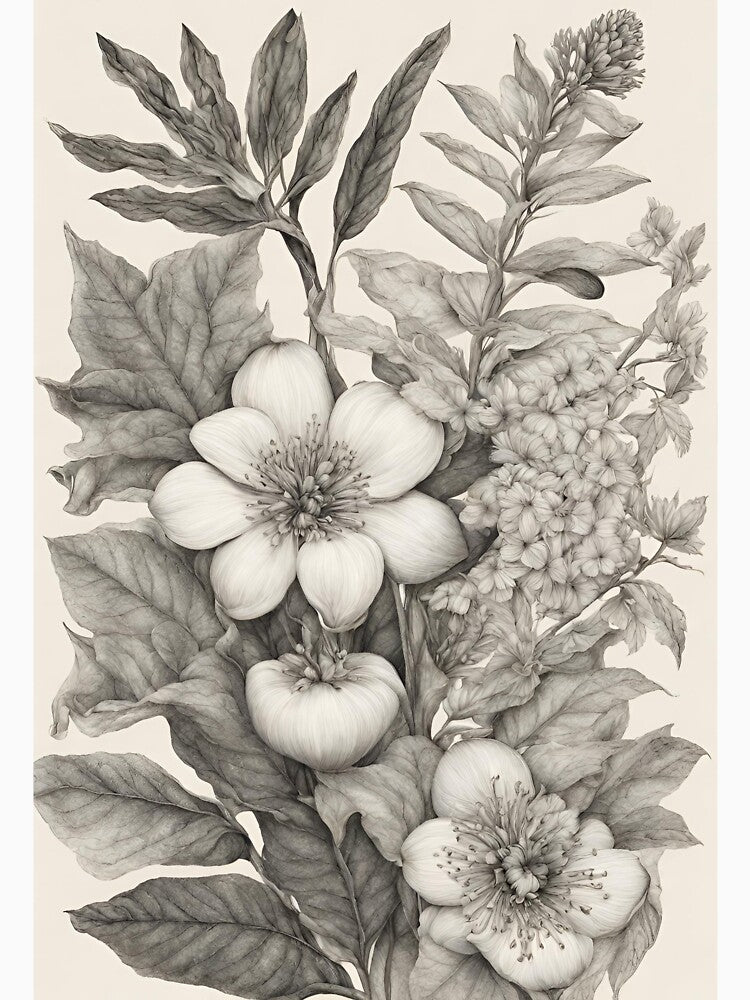 Hand-Drawn Botanical Illustrations: A Botanical Rhapsody of Nature's Beauty by Raffaellek T-Shirts, Hoodie,... (Image 3)