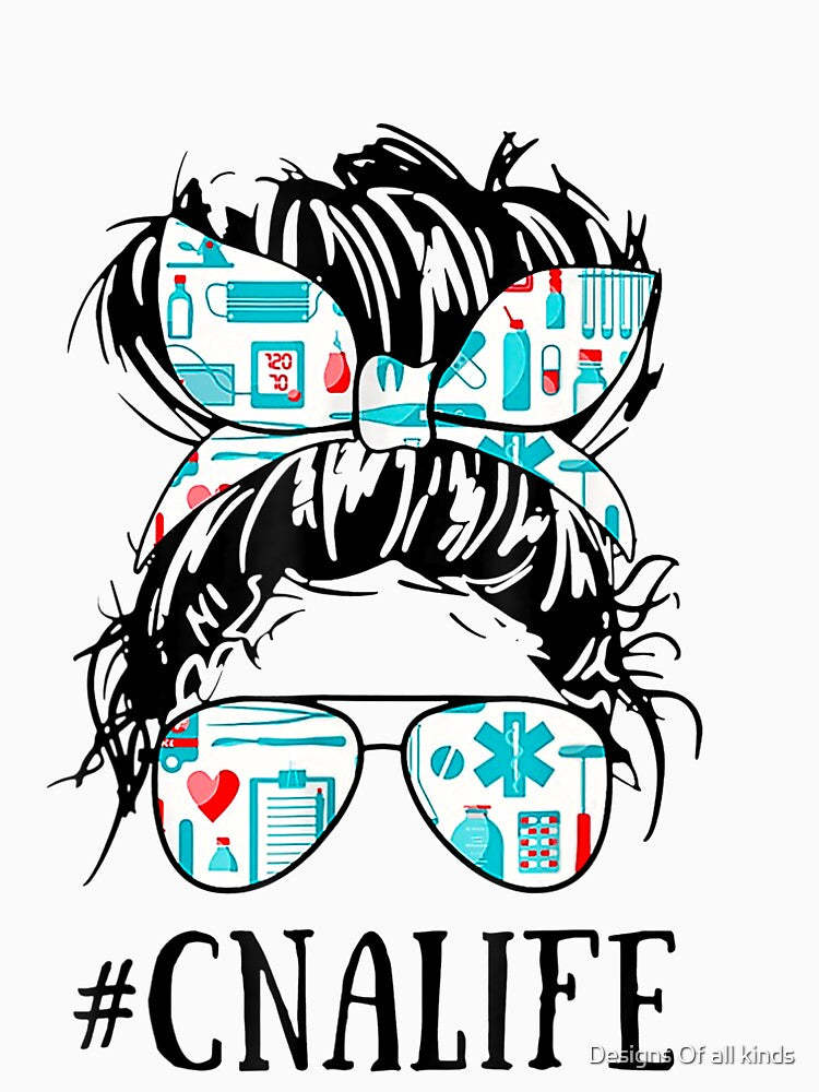 messy bun nurse by Designs Of all kinds T-Shirts, Hoodie, Sweatshirt | BlankRebels.com (Image 3)
