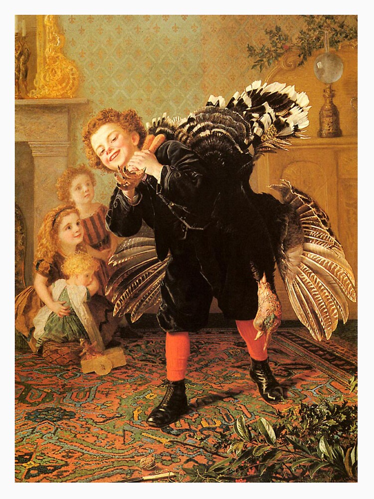 Vintage Thanksgiving Children & Turkey by BravuraMedia T-Shirts, Hoodie, Sweatshirt | BlankRebels.com (Image 3)