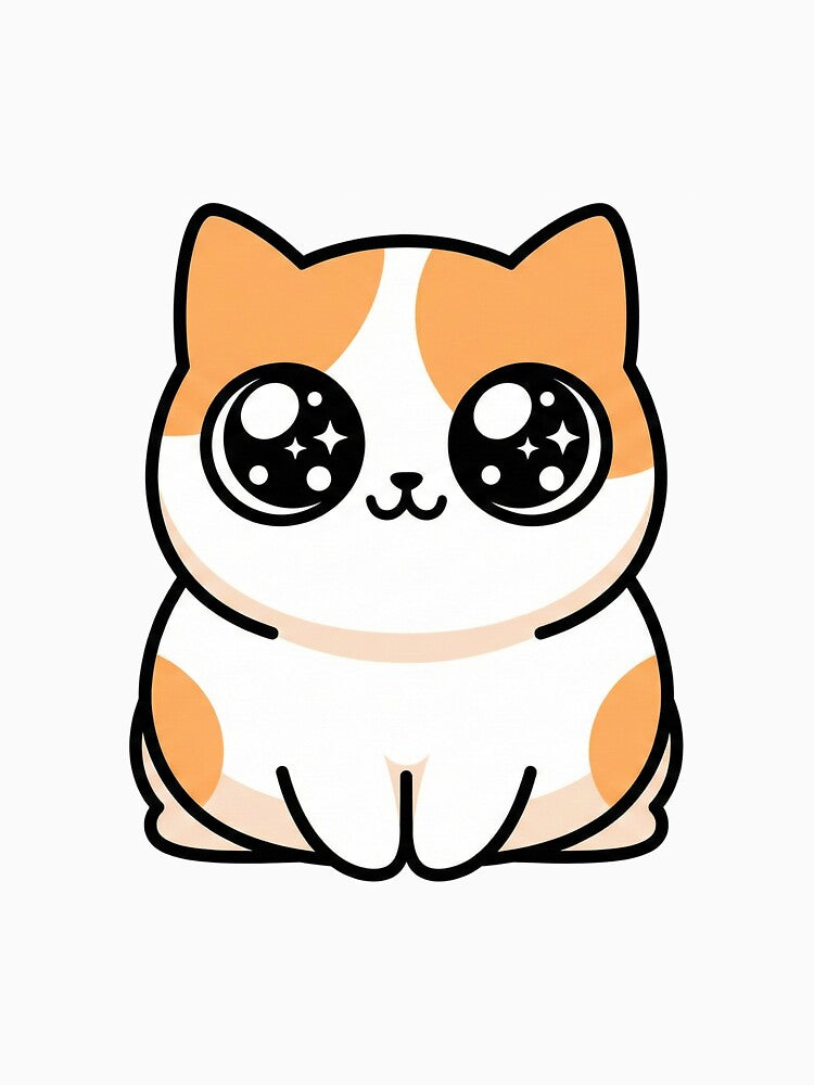Ultra Cute Pleading Cat With Big Eyes - Kawaii Kitty Icon by Inna Myrien T-Shirts, Hoodie, Sweatshirt (Image 3)