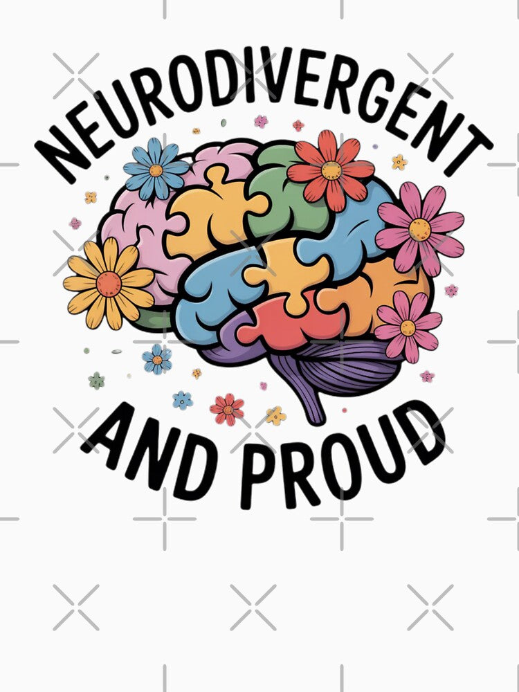 Neurodivergent And Proud Floral Brain by DailySparks T-Shirts, Hoodie, Sweatshirt | BlankRebels.com (Image 3)