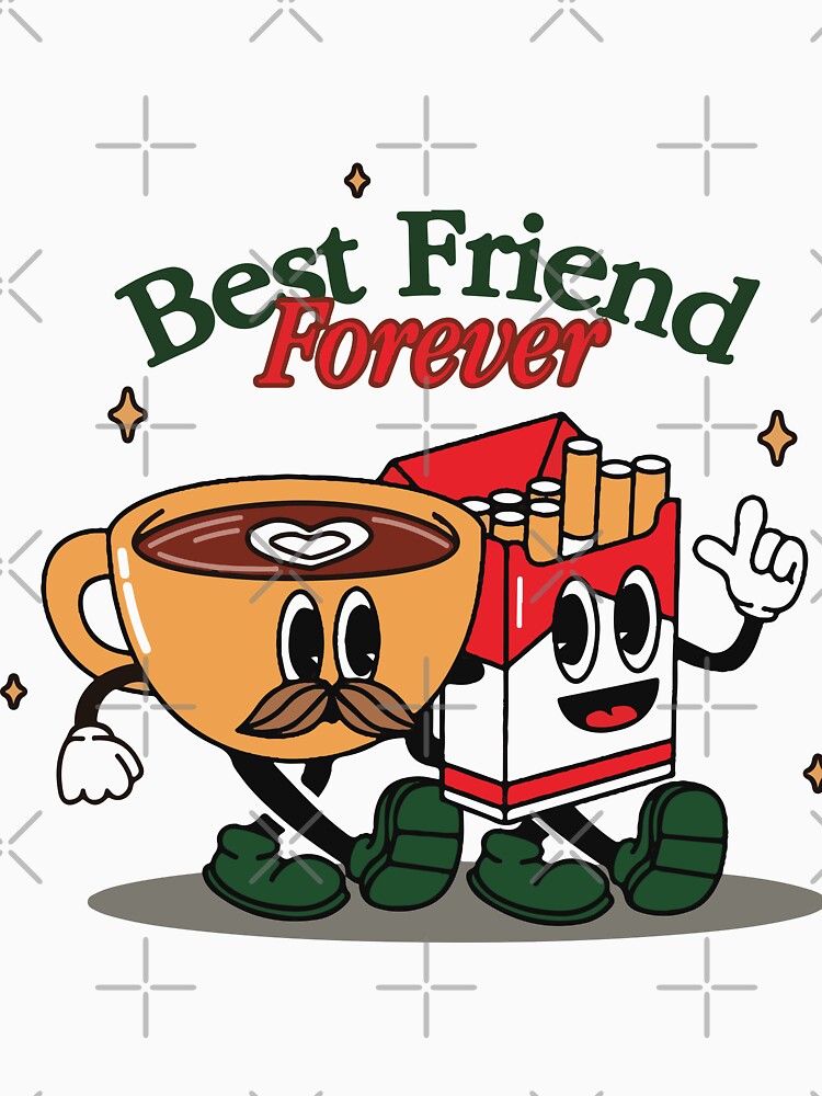 Cofe & Smoky - Best Friend Forever by HichamMissiame T-Shirts, Hoodie, Sweatshirt | BlankRebels.com (Image 3)