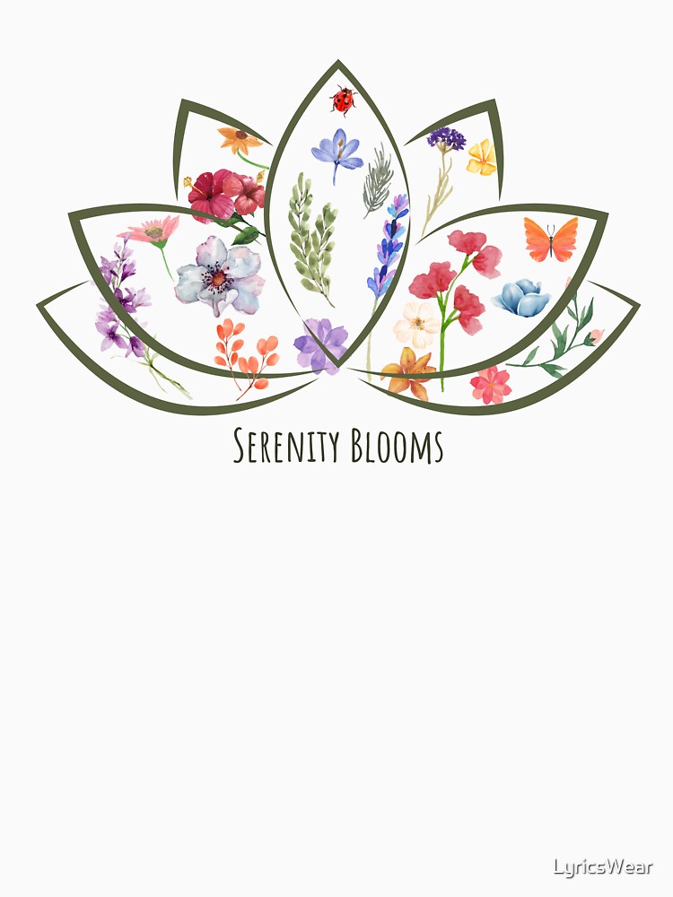 Serenity Blooms: Lotus Love by LyricsWear T-Shirts, Hoodie, Sweatshirt | BlankRebels.com (Image 3)