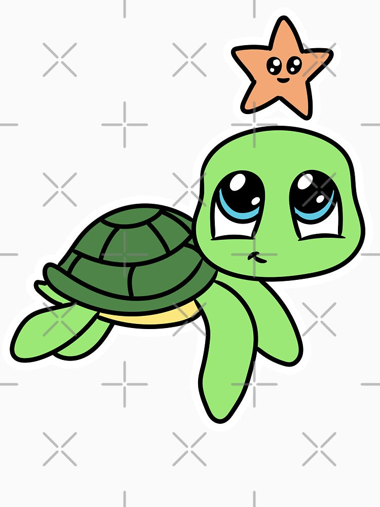 kawaii turtle by Raymi03 T-Shirts, Hoodie, Sweatshirt | BlankRebels.com (Image 3)