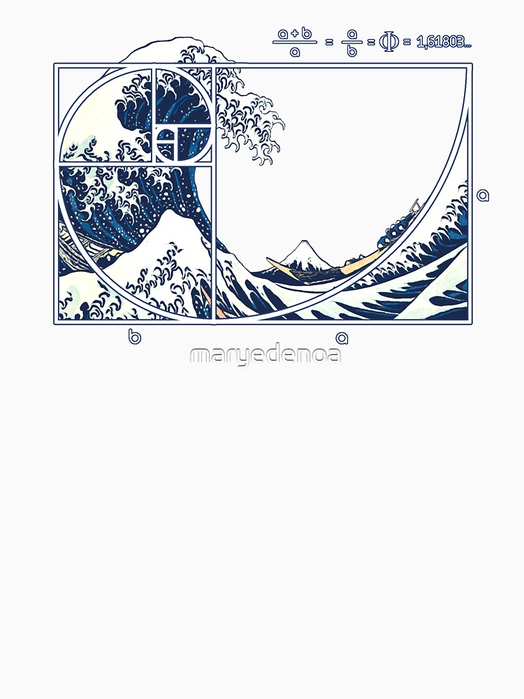 The Great Fibonacci Wave by maryedenoa T-Shirts, Hoodie, Sweatshirt | BlankRebels.com (Image 3)