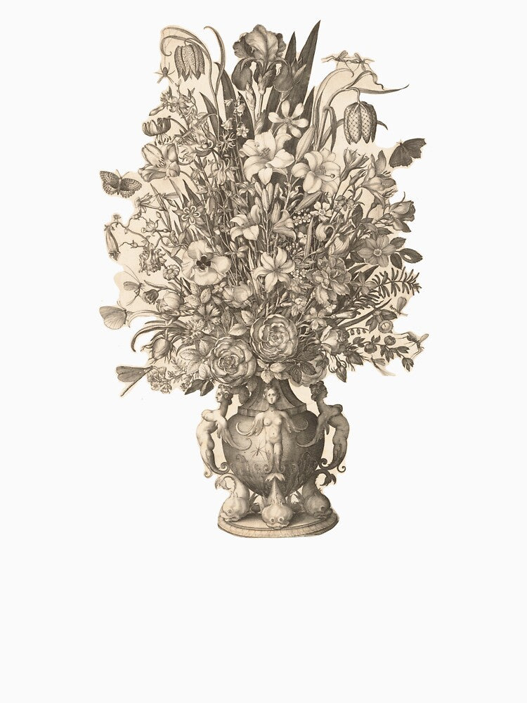 Vintage Artwork Of Flowers by Tecnicolorcornr T-Shirts, Hoodie, Sweatshirt | BlankRebels.com (Image 3)