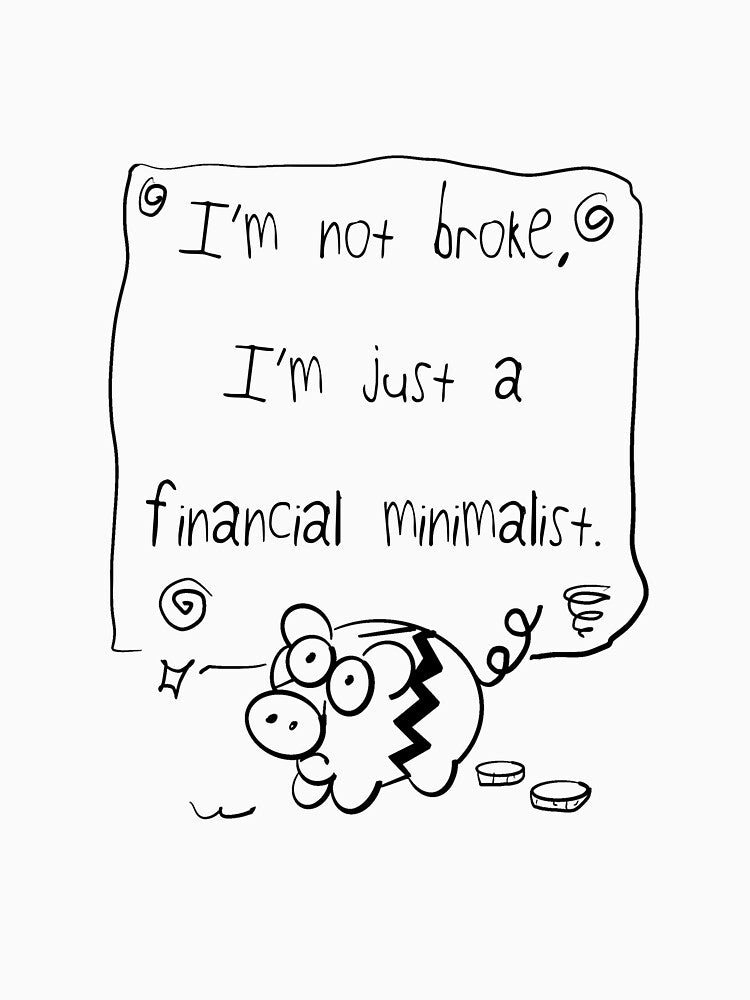 Financial Minimalist (black lines only) by TT Comics T-Shirts, Hoodie, Sweatshirt | BlankRebels.com (Image 3)
