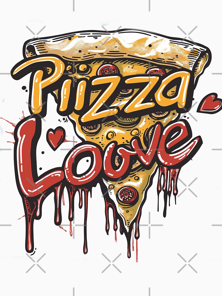 Graffiti Style Pizza Love funny Gift idea by Samanthi007 T-Shirts, Hoodie, Sweatshirt | BlankRebels.com (Image 3)