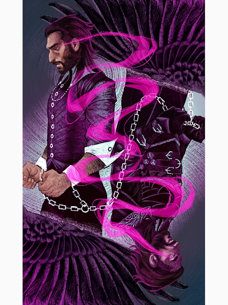 Dragon Age : The Veilguard tarot - Veiltober, day 4, Lucanis by maia-beans T-Shirts, Hoodie, Sweatshirt (Image 3)