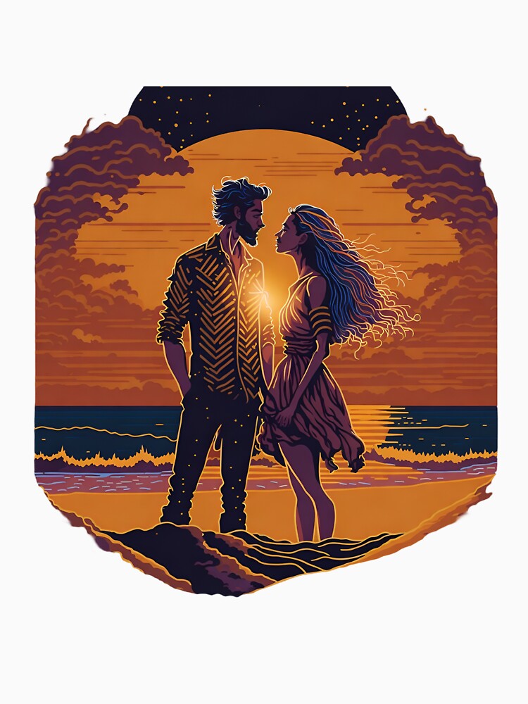 Couple in the sunset by ARTSY900 T-Shirts, Hoodie, Sweatshirt | BlankRebels.com (Image 3)