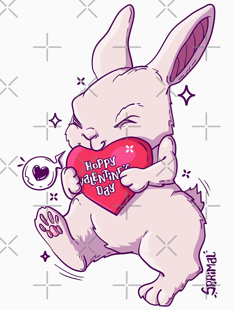Hoppy Valentine's day bunny pun by SPIRIMAL