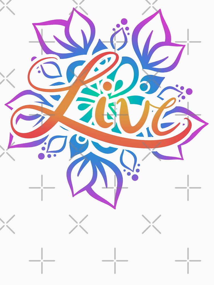Rainbow Live Mandala by avacado-designs T-Shirts, Hoodie, Sweatshirt | BlankRebels.com (Image 3)