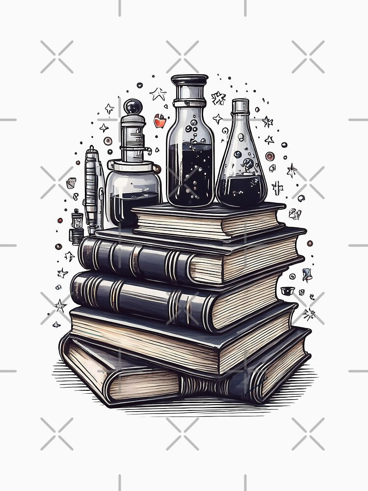Books and Chemistry | Arts and Science | Dark Academia Collection by monkeybusiness.pt T-Shirts, Hoodie, Sweatshirt (Image 3)