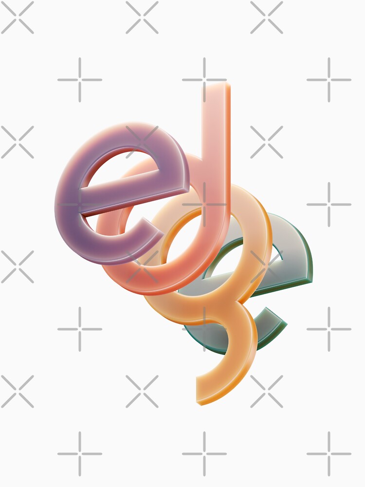 Layered Circular "EDGE" 3D Typography by trepiu T-Shirts, Hoodie, Sweatshirt | BlankRebels.com (Image 3)