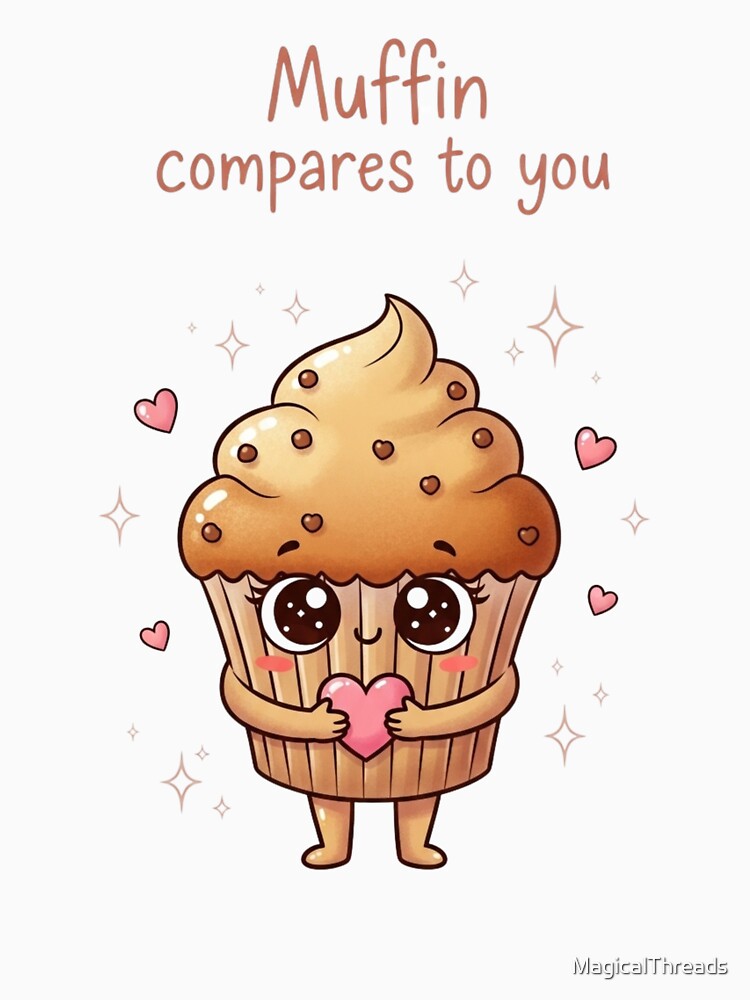 Muffin Compares to You | Funny Dessert Pun Design by MagicalThreads