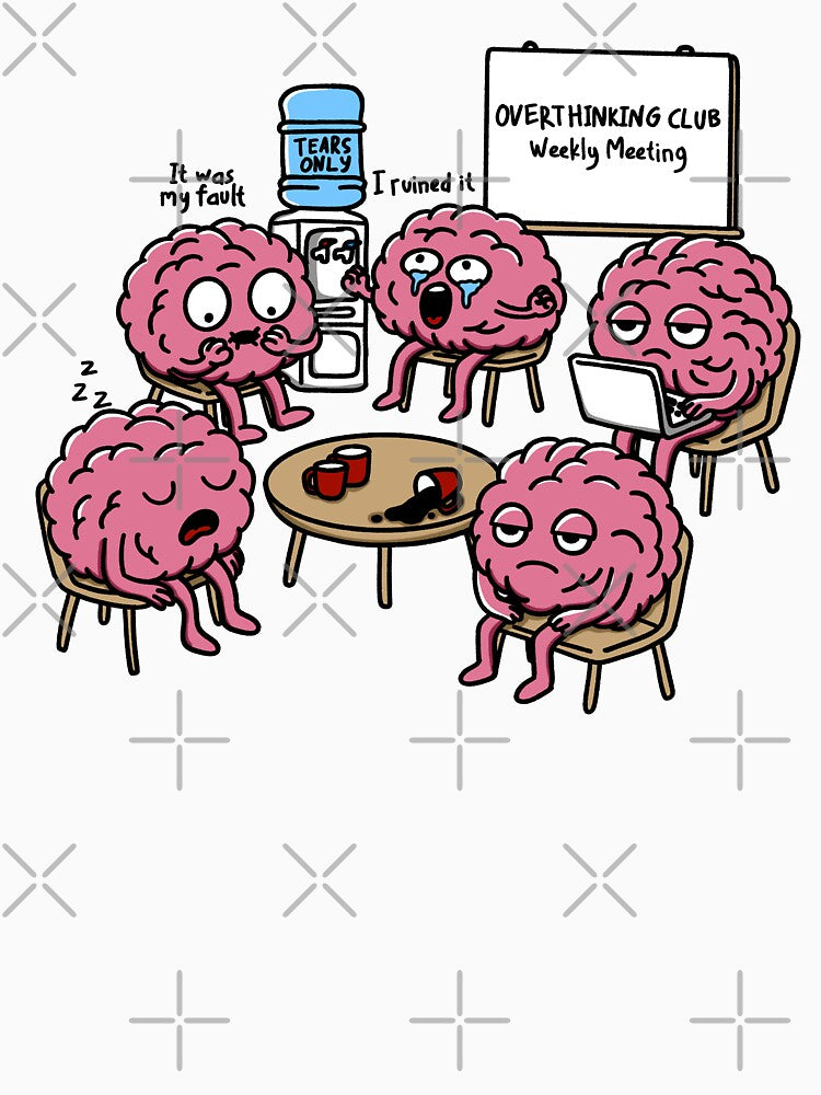 Overthinking Club by ethnicdrawing T-Shirts, Hoodie, Sweatshirt | BlankRebels.com (Image 3)