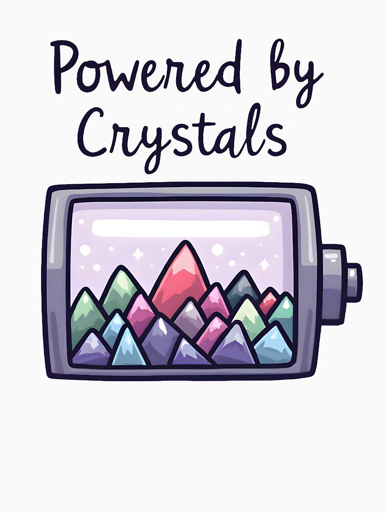 Powered by crystals by Soul Whispers T-Shirts, Hoodie, Sweatshirt | BlankRebels.com (Image 3)