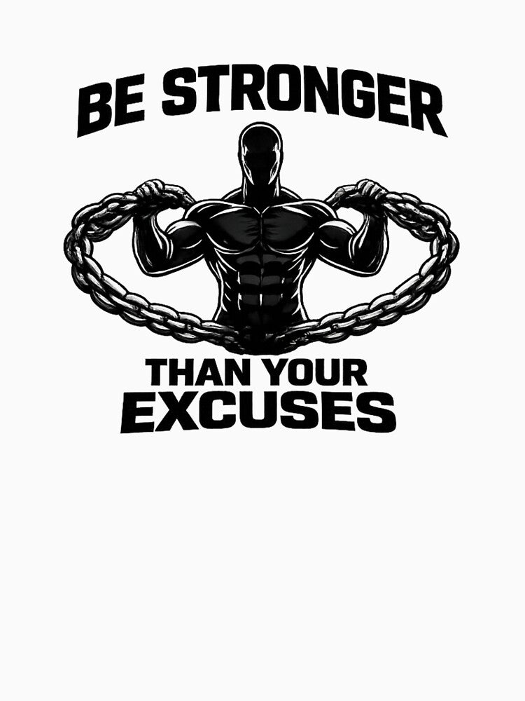Be Stronger Than Your Excuses | Fitness Motivation T-Shirt by RALYSHOP Hoodie, Sweatshirt | BlankRebels.com (Image 3)