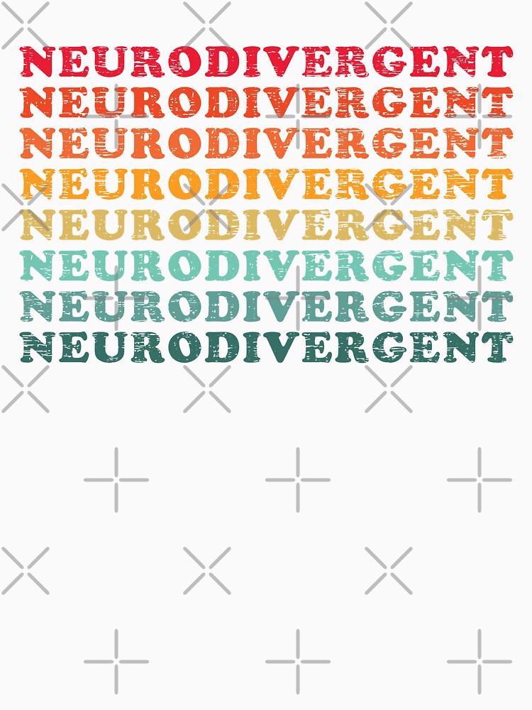 Vintage Neurodivergent Embrace Neurodiversity Autism ADHD ASD Pride by 1stAmendMerch T-Shirts, Hoodie, Sweatshirt (Image 3)