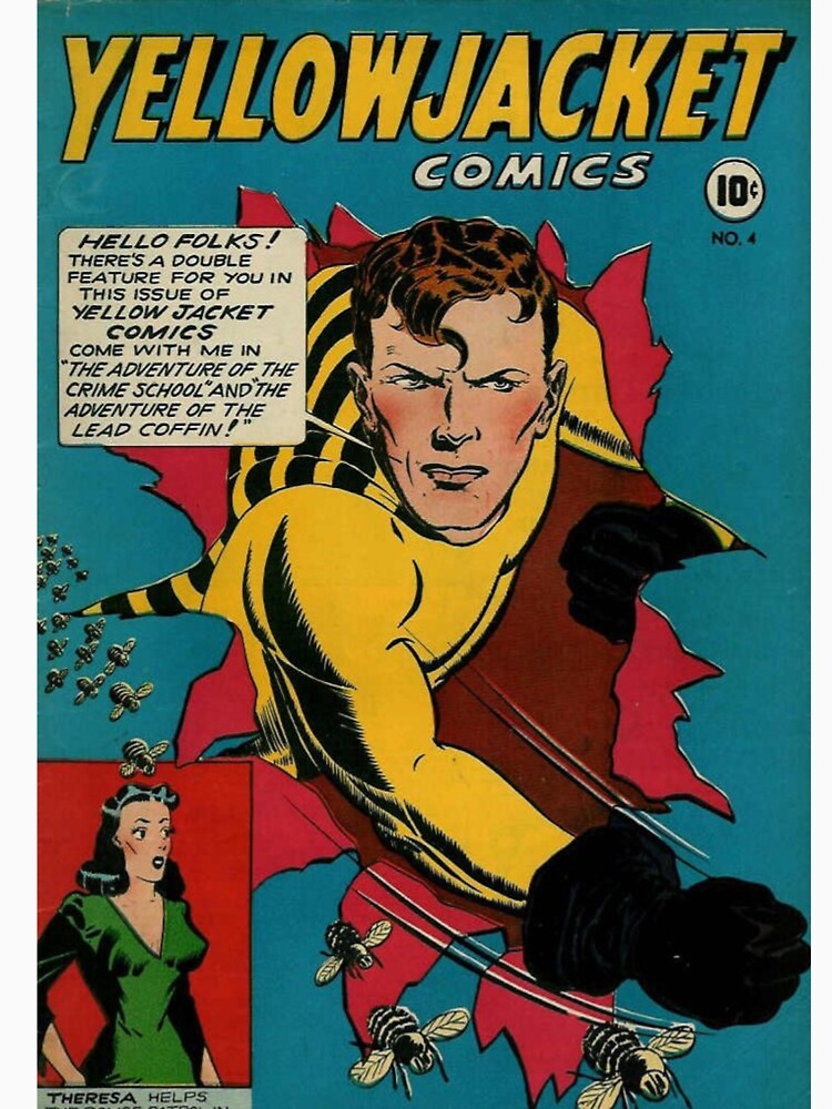 Yellowjacket in action Vintage Comic Book Art by IceCreamKisses T-Shirts, Hoodie, Sweatshirt | BlankRebels.com (Image 3)