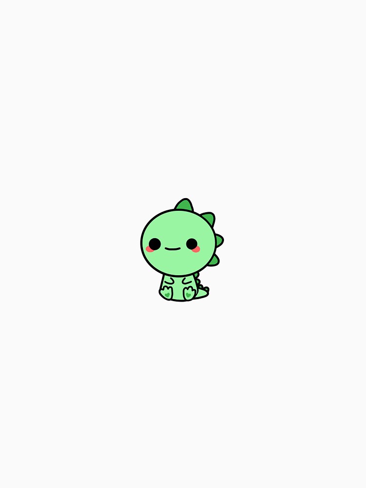 cute green dinosaur by Meri Kessler T-Shirts, Hoodie, Sweatshirt | BlankRebels.com (Image 3)