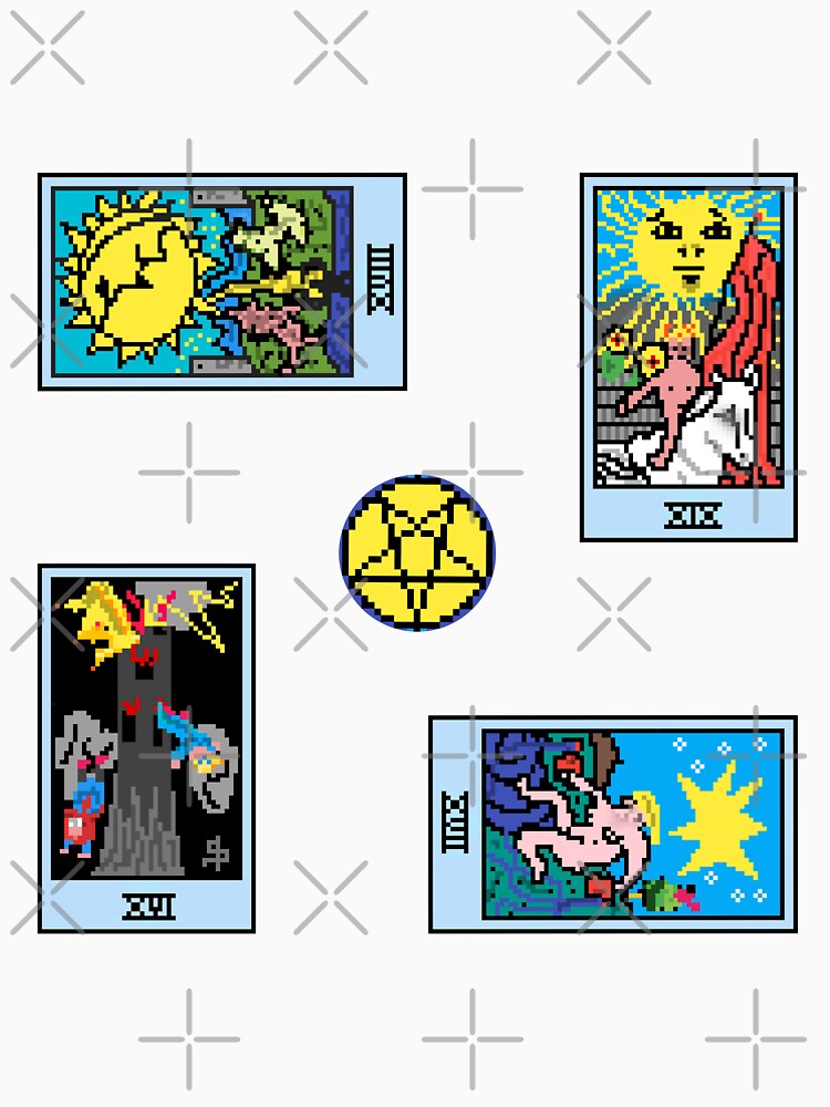 Pixel Waite Tarot - 72nd Sticker Pack and Magnets by Pixel Waite T-Shirts, Hoodie, Sweatshirt | BlankRebels.com (Image 3)